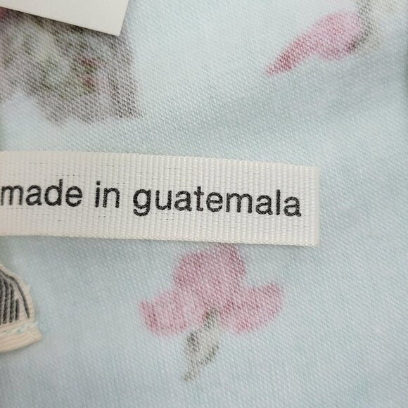 Pacsun Kirra Womens Babydoll Peplum Tank Top Small Mint Floral Y2K Bloomcore - Picture 8 of 9